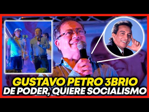 GUSTAVO PETRO BORRACHO EN PLAZA PÚBLICA | MAMERTOS DICEN QUE ES FALSO