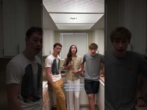 Kitchen harmony, Shallow #singing #siblings #singingreels #coversong #ladygaga #shallow