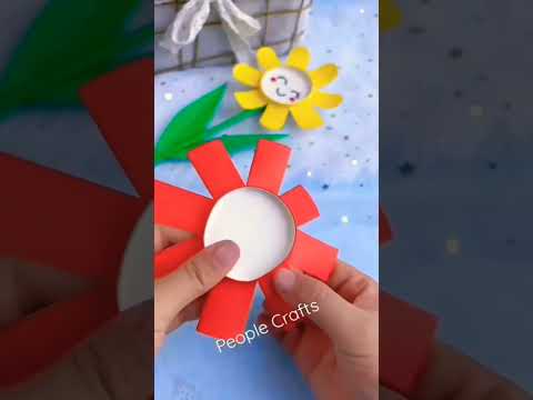 coffee cup se banaye flower 🌻#craft ideas #diy #shorts