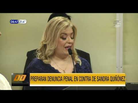 Preparan denuncia penal en contra de Sandra Quiñónez