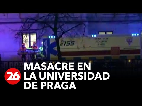 Masacre en universidad de Praga
