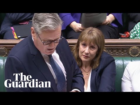 Rachel Reeves appears to be crying as her position is questioned during PMQs– video