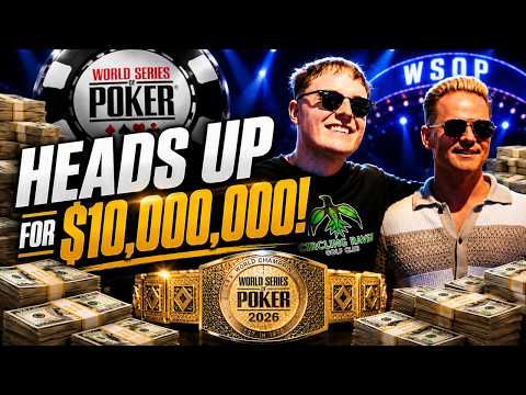 New Video from PokerGO: PokerGO Podcast: WSOP Main Event Heads-Up for $10,000,000