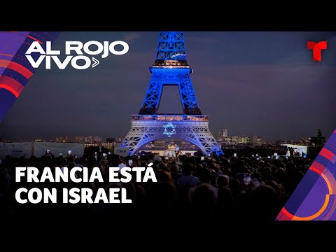 Torre Eiffel se iluminó con los colores de la bandera de Israel tras el ataque del Hamás