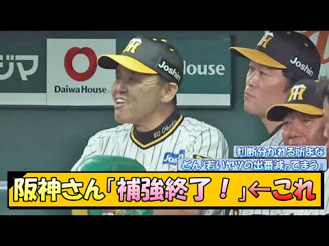 阪神さん「補強終了！」←これ【なんJ/2ch/5ch/ネット 反応 まとめ/阪神タイガース/岡田監督】