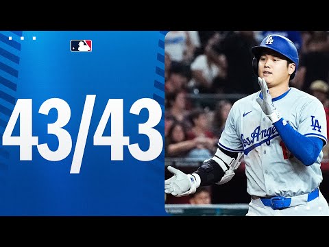 43/43! Shohei Ohtani homers & steals a base in the same game for the 11th time in 2024! | 大谷翔平ハイライト