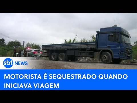 GCM recupera caminhão carregado de cobre e resgata motorista sequestrado|#SBTNewsnaTV(19/02/24)