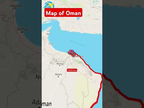 Map of Oman #oman #map #mapping #atlas #shorts #reels #shortsfeed #youtubeshorts