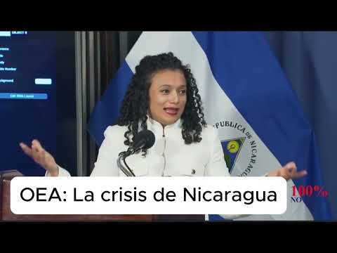 OEA: Alexandra Salazar defensora de DDHH resume la represion dictatorial en Nicaragua