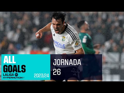 TODOS LOS GOLES de la JORNADA 26 2023/24 LALIGA Hypermotion