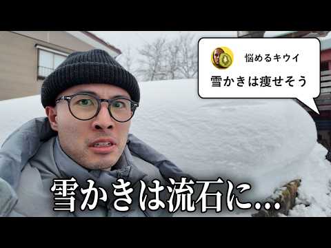 【検証】新潟で雪かきを手伝えば流石に痩せる説