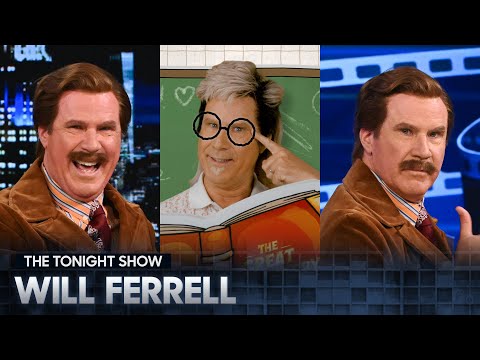 Will Ferrell Crashes the Show as Ron Burgundy, Plays Movie Catchphrase, Performs a Song About Jorts