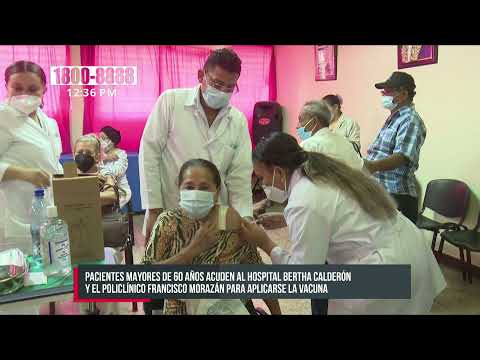 Policlínico Morazán y Hosp. Bertha Calderón aplican dosis de vacunas - Nicaragua