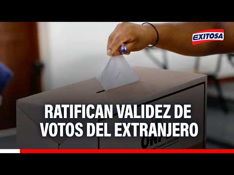 🔴🔵 Abogado afirma que rechazo de recursos confirma la validez de los votos del extranjero