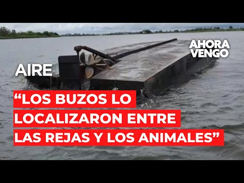 Vuelco de una barcaza con animales en Helvecia | Bombero voluntario de Esperanza