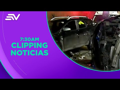 3 vehículos colisionaron en el túnel San Diego, centro de Quito |Televistazo | Ecuavisa