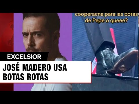 José Madero usa botas rotas en concierto; fans piden 'cooperacha' para comprarle unas nuevas