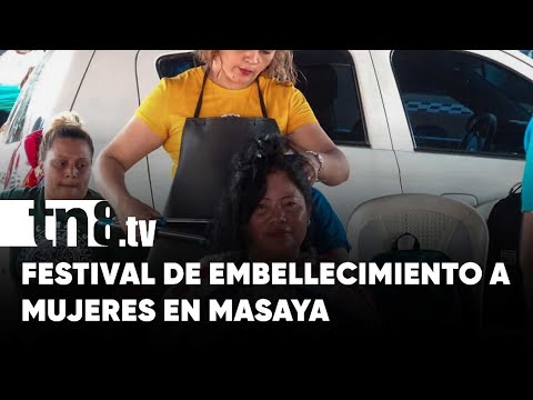 Mujeres comerciantes de Masaya participaron en festival de embellecimiento - Nicaragua