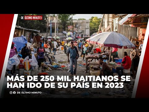 MÁS DE 250 MIL HAITIANOS SE HAN IDO DE SU PAÍS EN 2023
