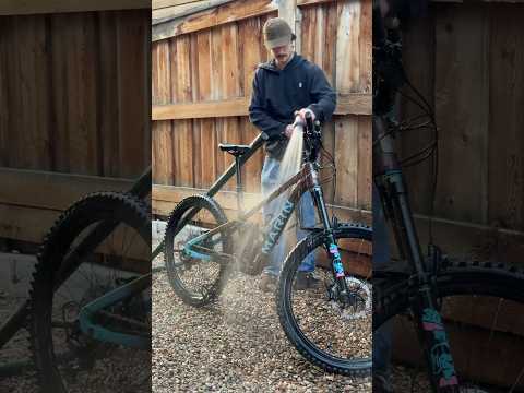 Quick wash after Moab! #mtb #mountainbiking #roadtrip #cleaning #moab ￼￼