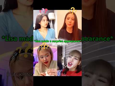 The members <strong>were</strong> stunned by Lisa's vocals!!🤣🤣 #lisa #blackpink #kpop