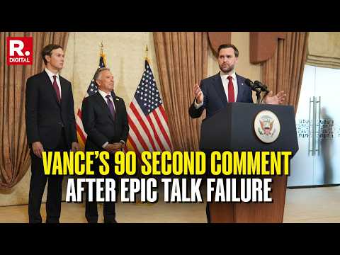JD Vance Drops 'Bad News' After Failed US-Iran Peace Talks in Pakistan