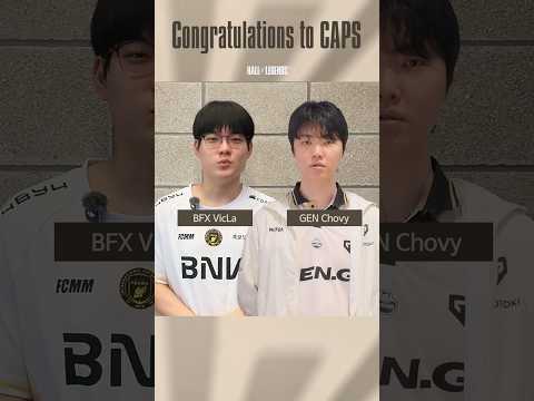 Caps의 전설의 전당 헌액 축하 | VicLa & Chovy