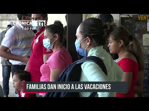 Terminales de buses en Managua con afluencia por las vacaciones - Nicaragua