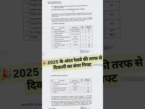 ✍ RRB NTPC NEW VACANCY OUT 2025-26 #rrbntpc2025 #rrb #rrbntpc2025 #rwa #rrbgroupd