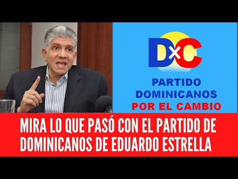 MIRA LO QUE PASÓ CON EL PARTIDO DE DOMINICANOS DE EDUARDO ESTRELLA
