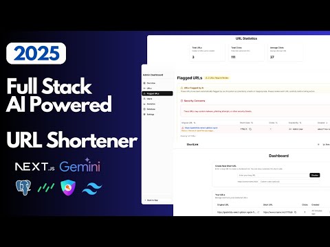 Build Full-Stack Modern URL Shortener with AI Safety Checks Next.js, Drizzle & Gemini AI Tutorial