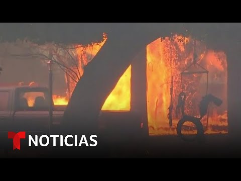 Decenas de familias latinas lo pierden todo por voraces incendios en California