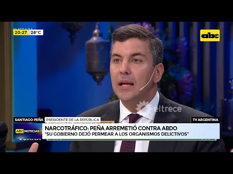 Santiago Peña arremetió contra el gobierno de Mario Abdo durante un programa televisivo en Argentina