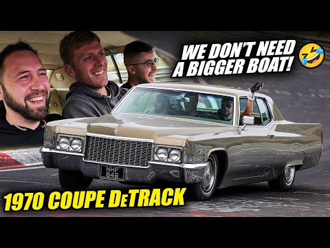 1970 Cadillac Coupe DeVille & 3 Guys on Front Seat! // Nürburgring