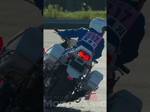 Female Slalom Master Police Motorcycle Rodeo Gymkhana Honda CB1300  Kanagawa2172023