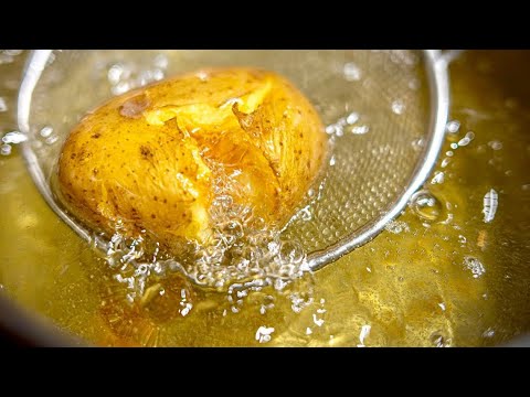 【丸ごとカリホク！】皮ごと揚げるフライドポテトと牛ハラミのステーキの作り方🇫🇷パリ５区レストランnarro、Calice