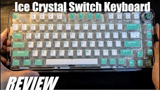 Vido-Test : REVIEW: LEOBOG K81 Transparent Ice Crystal Switch Mechanical Keyboard! (Mint Salt Theme)