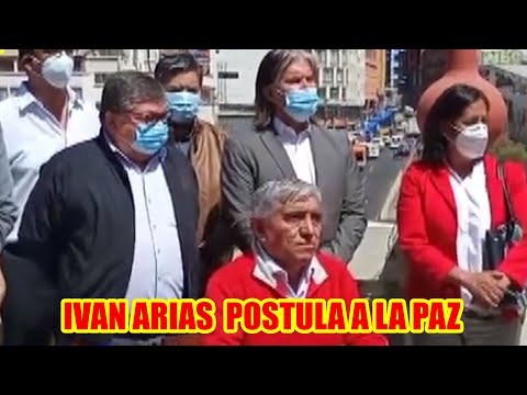 EXMINISTRO IVAN ARIAS POSTULA A LA ALCALDIA DE LA PAZ...