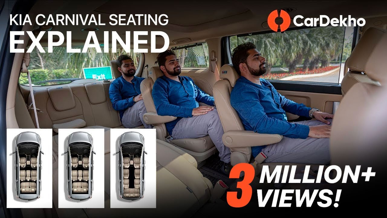 Kia Carnival 7, 8 And 9-Seater | Space And Seating Review In Hindi | CarDekho.com