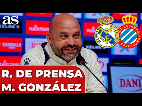 MANOLO GONZÁLEZ, RUEDA DE PRENSA COMPLETA hoy | Previa REAL MADRID vs. ESPANYOL