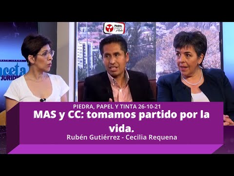 Piedra, Papel y Tinta: Cecilia Requena, Senadora de CC y Rubén Gutierrez, Senador del MAS 26-10-21