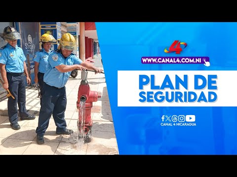 Bomberos Unidos de Nicaragua refuerzan plan de seguridad en el Mercado Oriental