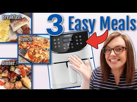 All 3 meals in 1 day cooked in the AIR FRYER?!? | Easy Air Fryer Recipes