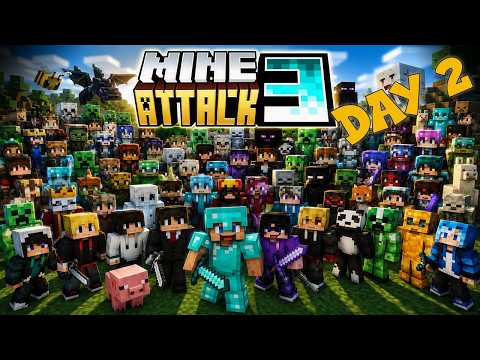🔥 MINE ATTACK 3 Tag 2! | Wir beginnen ein neues Minecraft Abenteuer 🚀🏰⚔️