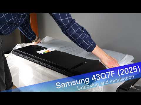 Samsung 43Q7F (2025) TV unboxing and demo