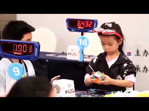6-year-old girl breaks Rubik's Cube world record in China