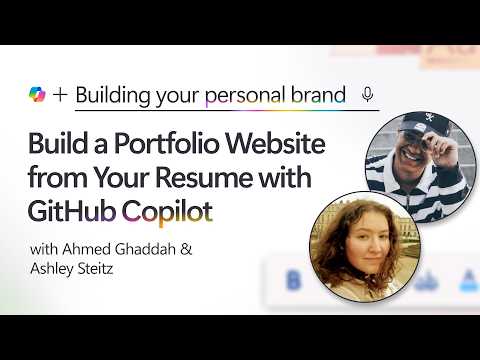 Build a Portfolio Website from Your Resume with GitHub Copilot