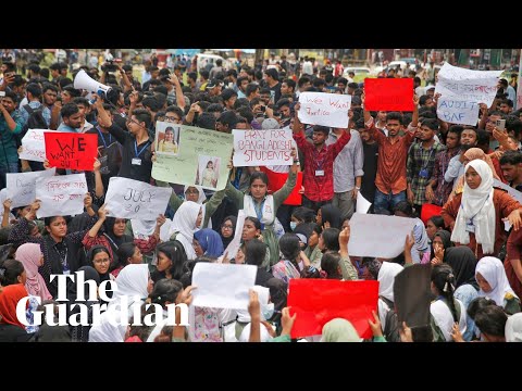 Students chant for justice after Bangladesh plane crash