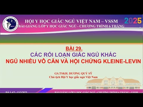 BÀI 29 RỐI LOẠN GIẤC NGỦ MANG THAI - NGỦ NHIỀU VÔ CĂN