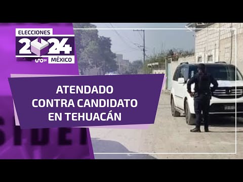 Balean camioneta de candidato de MC a la presidencia municipal de Tehuacán, Puebla